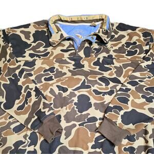 Mack's Prairie Wings Duck Camo Pullover Sweatshirt USA Hunting Size XL Outdoors